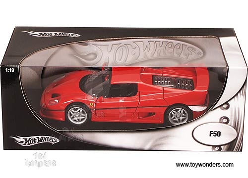 Mattel Hot Wheels - Ferrari F50 (1:18, Red) 50430R - Toy Wonders, Inc.