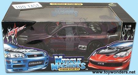 Muscle Machines Nissan Skyline GTR (2000, 1:18 , Purple) 71169N