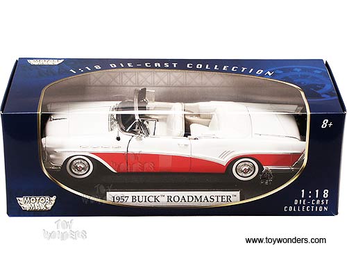 Motormax - Buick Roadmaster (1957, 1:18, two tone White & Red