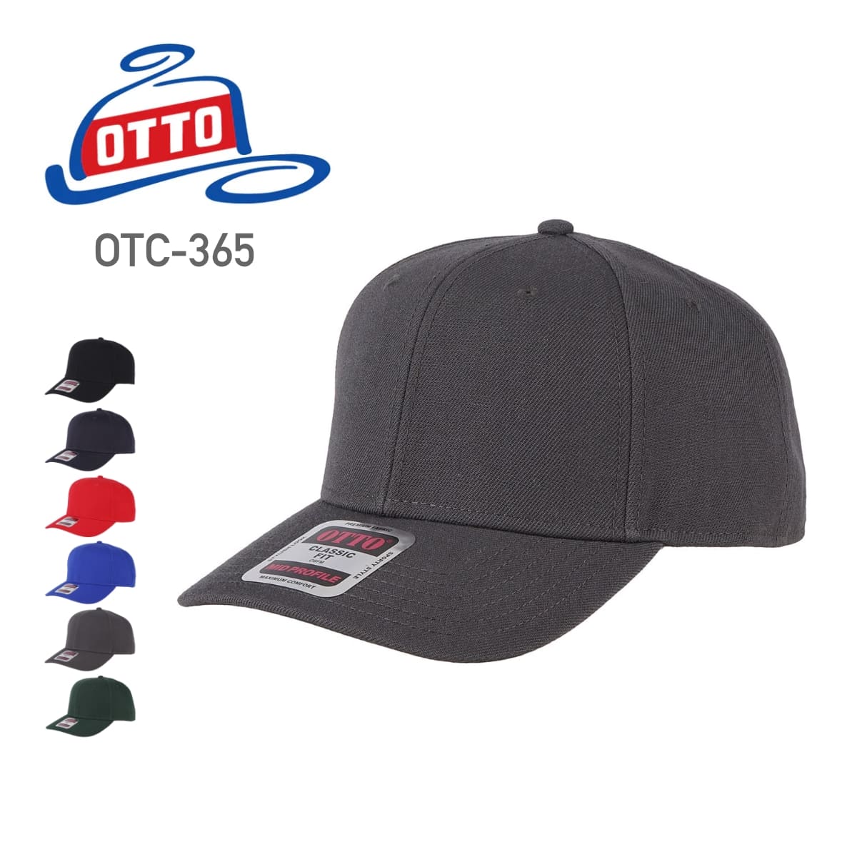 OTTO 6パネルミッドプロファイルベースボールキャップ | ノベルティ