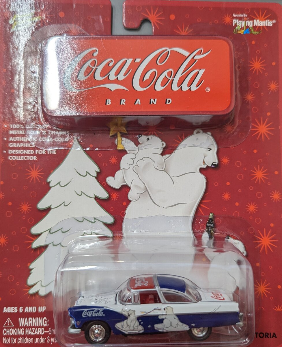 Johnny Lightning 309-02 1:64 Coca-Cola Polar Bears 1955 Ford Crown