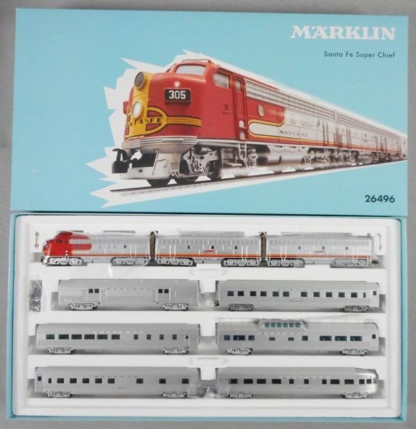 Marklin 26496 HO Scale Santa Fe Super Chief Diesel Train Set w