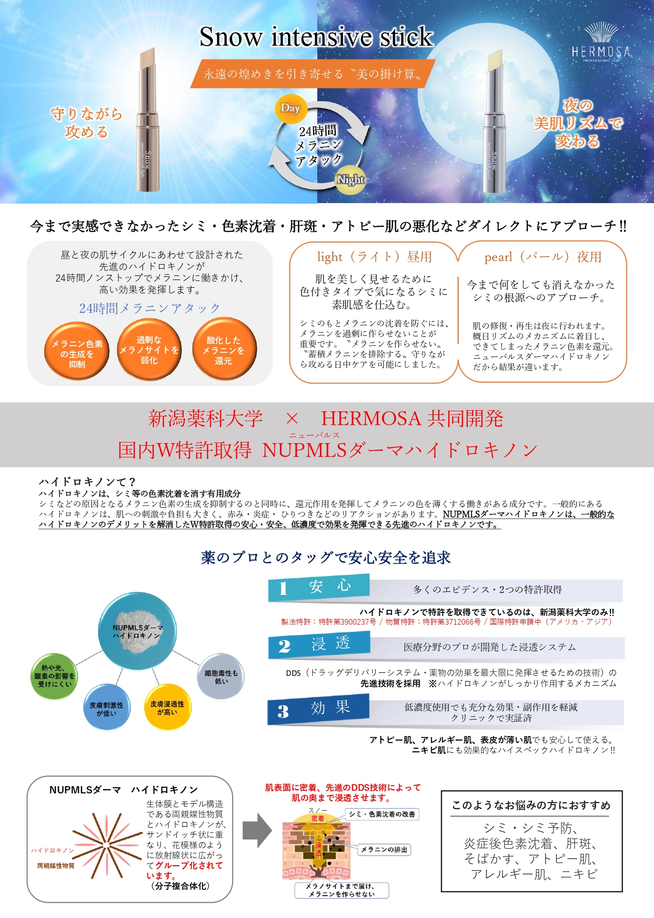 Snow intensive stick | 【美爪育成／美肌育成／痩身／小顔／豊胸