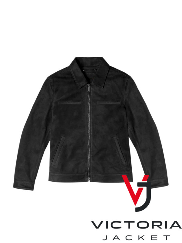 Black Suede Leather Jacket