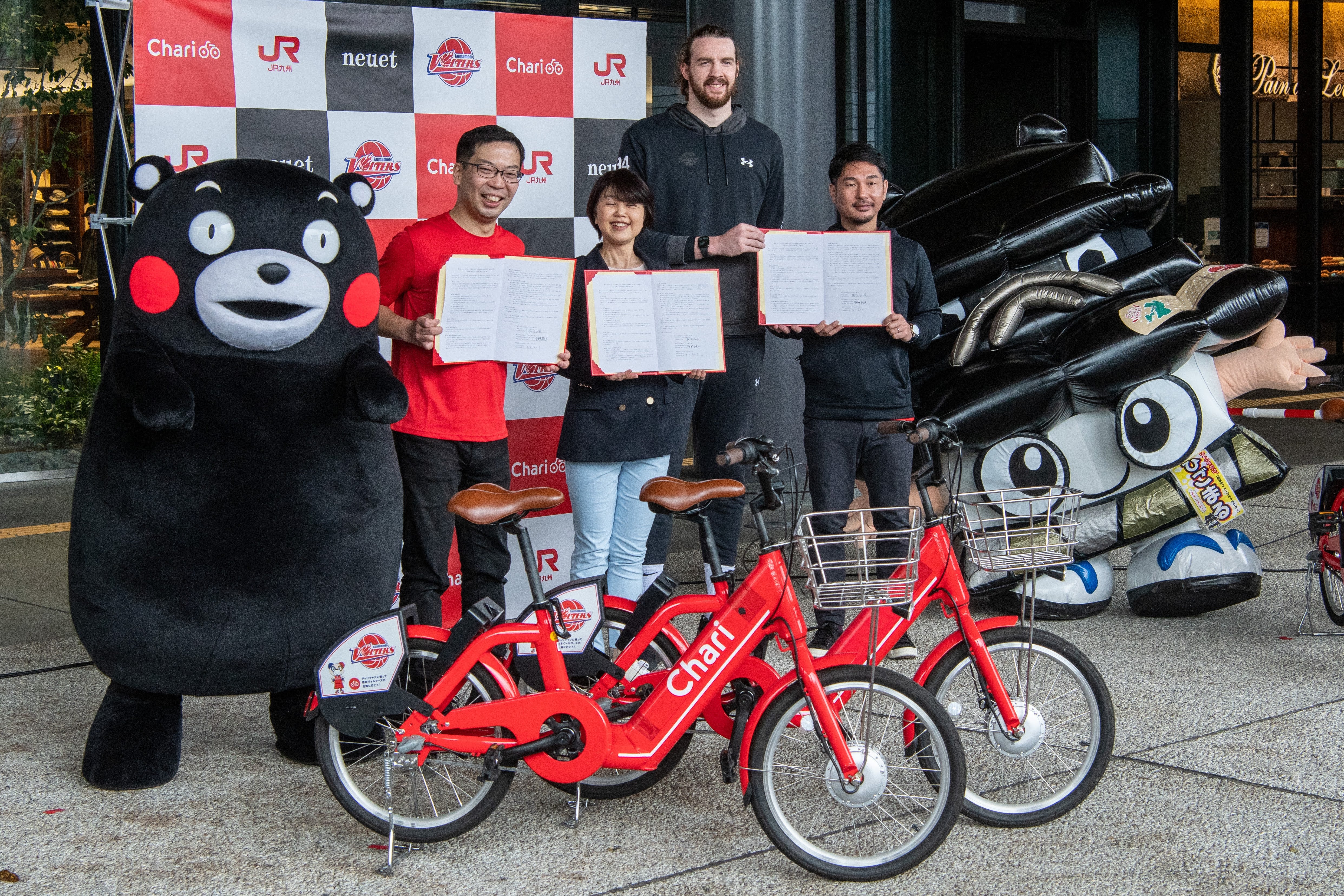 熊本県立総合体育館にチャリチャリの駐輪ポートがオープン／3社連携