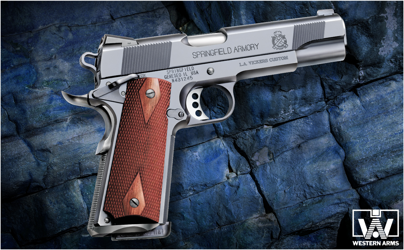 完売】WA L.A.ヴィッカーズ・カスタム 実物木製グリップ付 【WESTERN