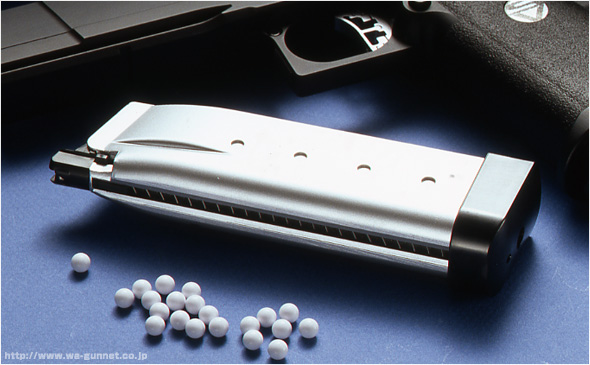 完売】WA SVIシリーズ用33rdスペアマガジン／シルバー：WA-SV9H