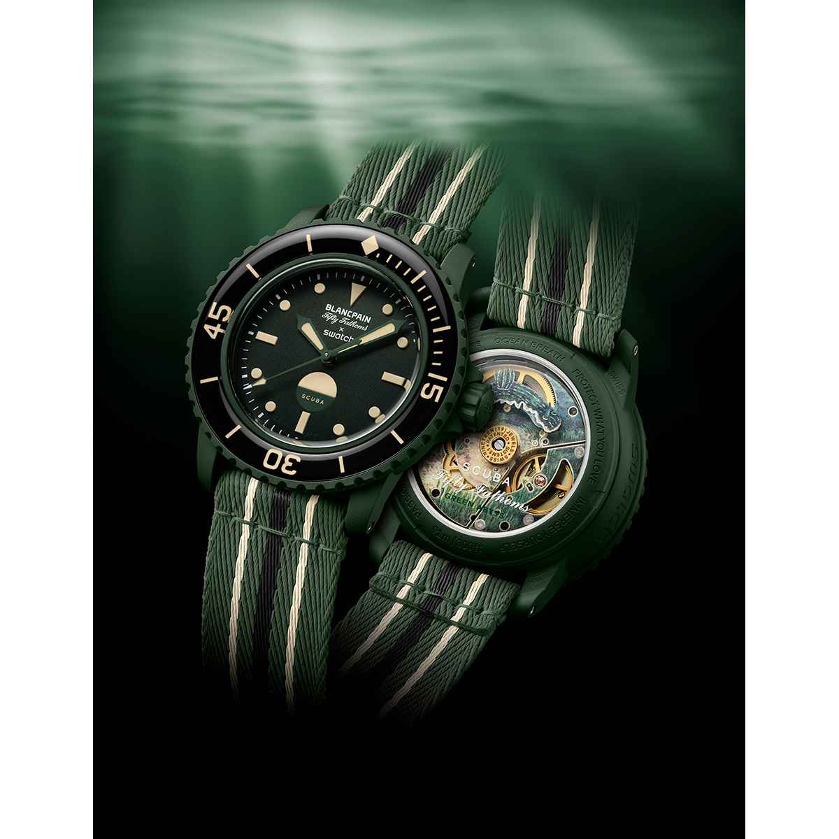 ブランパン×スウォッチバイオセラミック スキューバ フィフティ