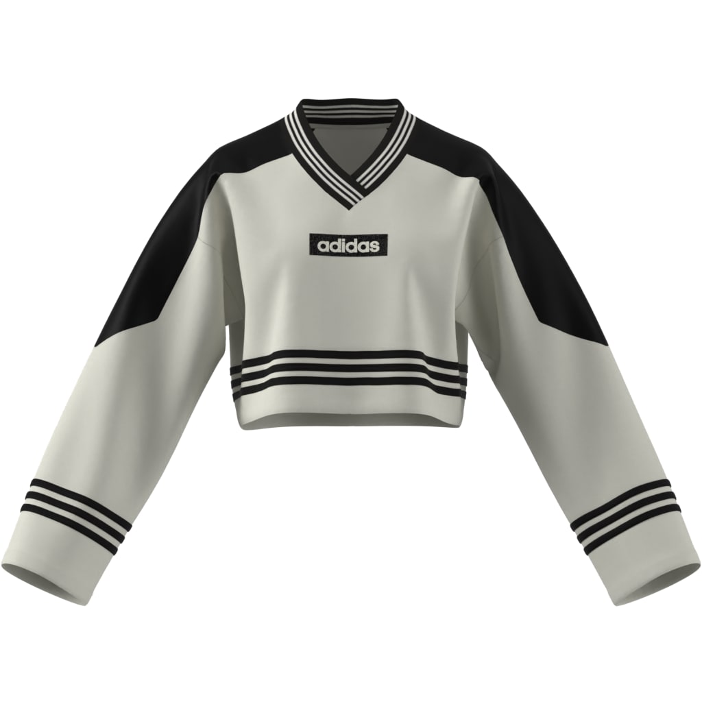 White Blocking Crewneck Sweatshirt – WOODstack