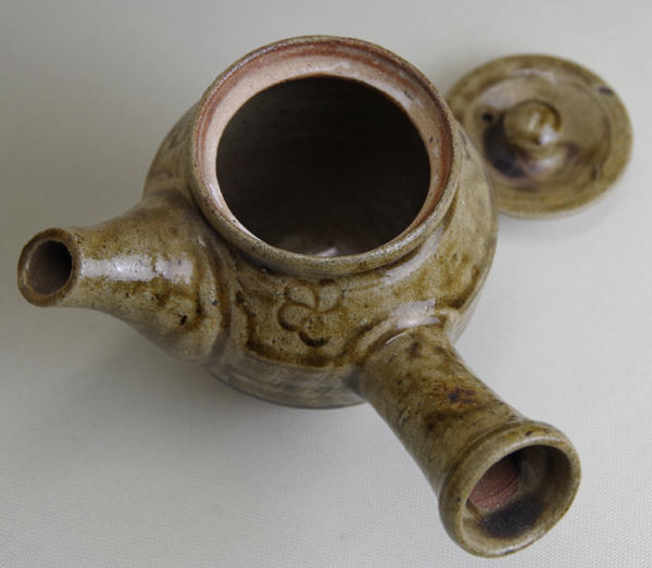 濱田庄司（人間国宝）飴釉刻文急須 識箱 ｜益子焼販売 善五