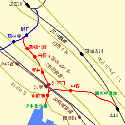 廃線跡 別府鉄道
