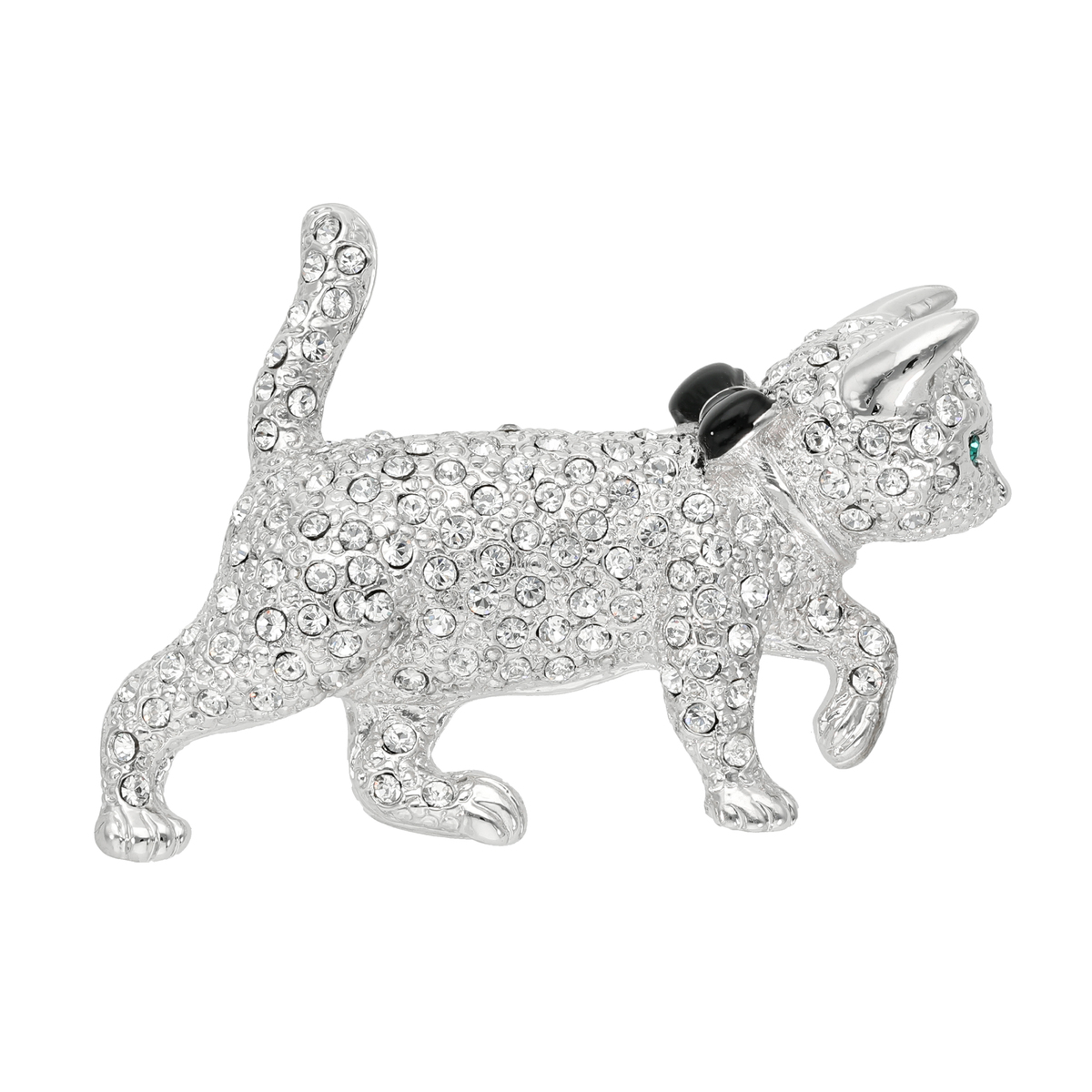 NC695590 クリスタルガラス 猫（にゃん）散歩ブローチ – 株式会社YT