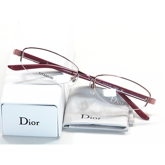 クリスチャン ディオール【Dior】度付きレンズ付きメガネセット送料