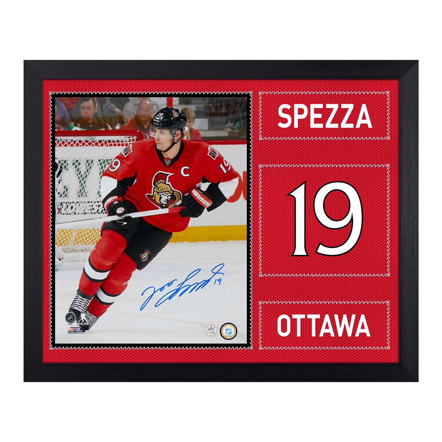 AJ Sports | Jason Spezza Signed Ottawa Senators Uniform Graphic
