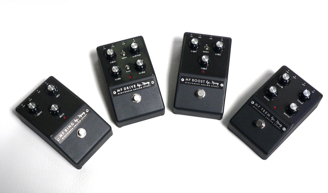 Test: Moog Minifooger MF Drive, MF Trem, MF Boost und MF Ring