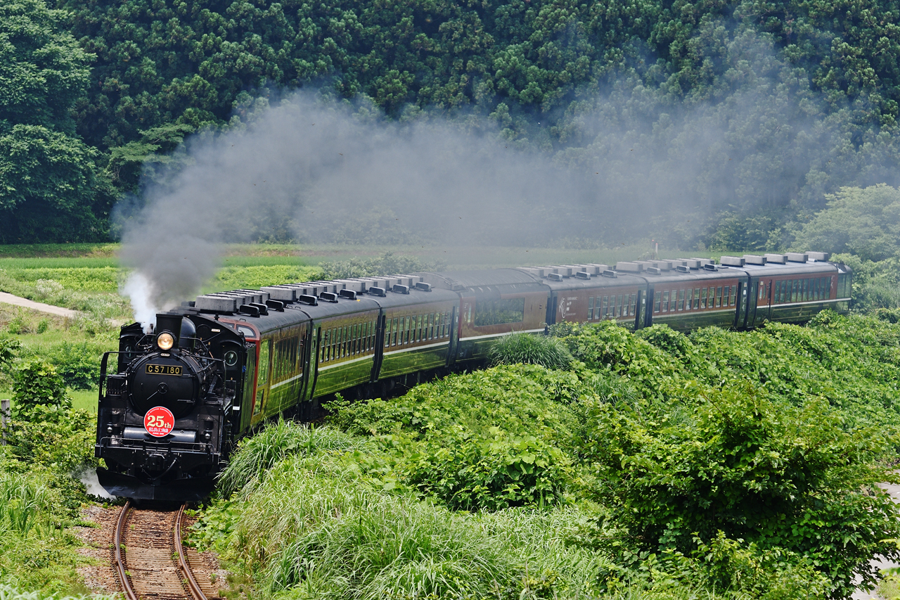 アマレット】～鉄道写真～JR東日本・SLばんえつ物語～C57形蒸気機関車