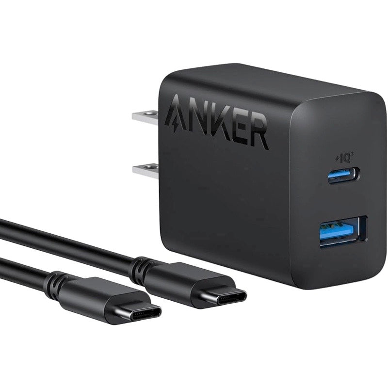 Anker Charger (20W, 2-Port) with USB-C ＆ USB-C ケーブル | 充電器