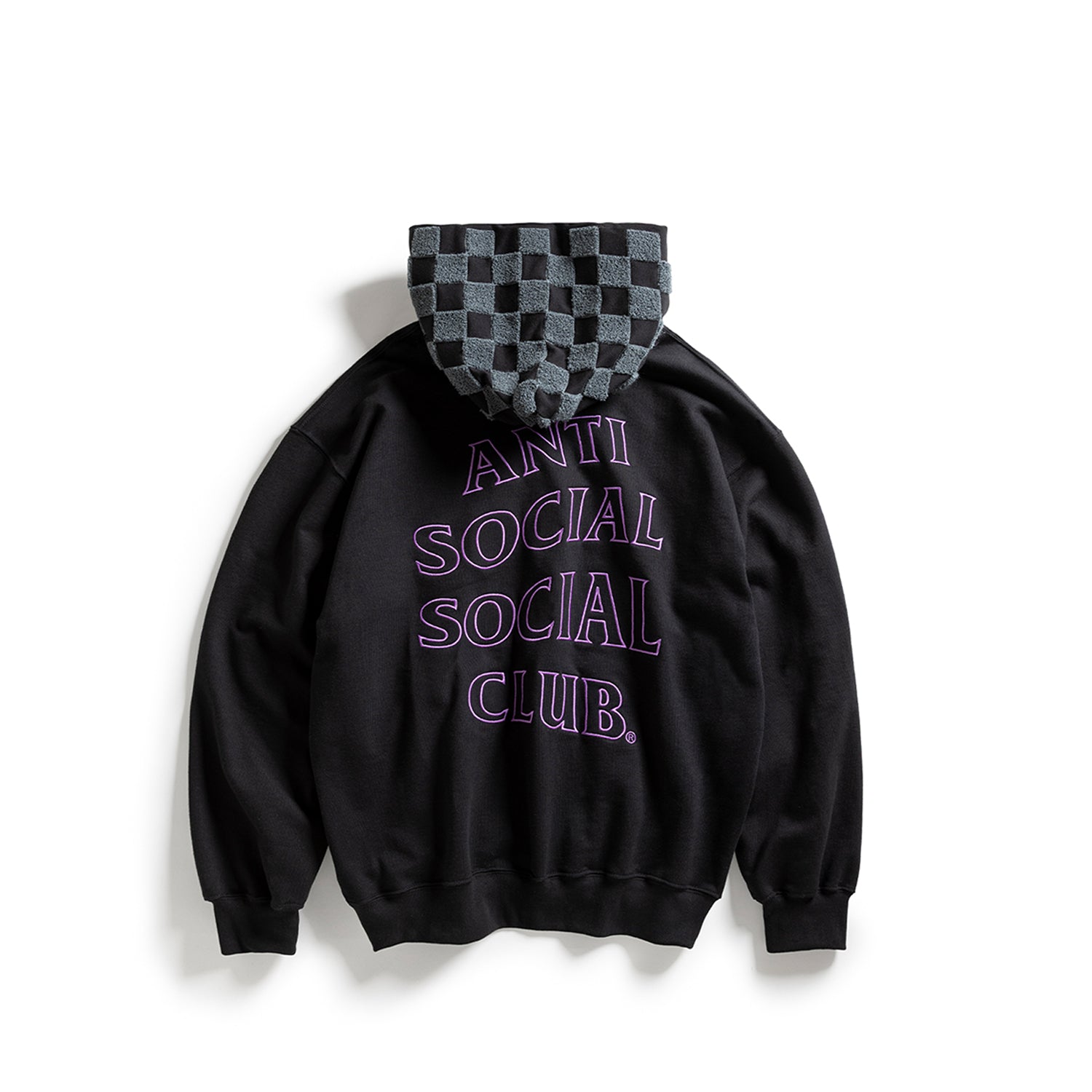 CHENILLE CHECKERED HOODIE – AntiSocialSocialClub