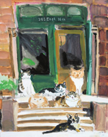 久下貴史 原画・版画展～マンハッタナーズの猫たち～/アートプリント