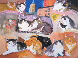 久下貴史 原画・版画展～マンハッタナーズの猫たち～/アートプリント