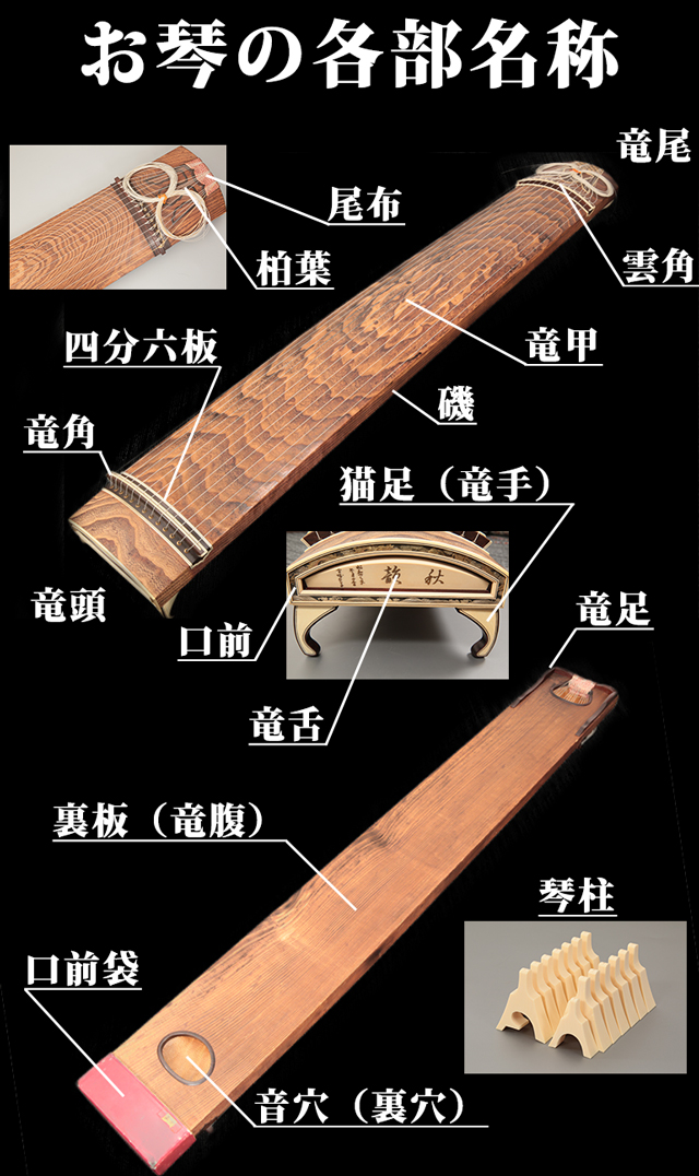 琴【象牙竜舌】高価買取『雅楽堂美術』お琴専門店