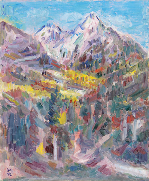 小林和作 「秋山」 油彩8号｜【Arts Ship】のむら画廊