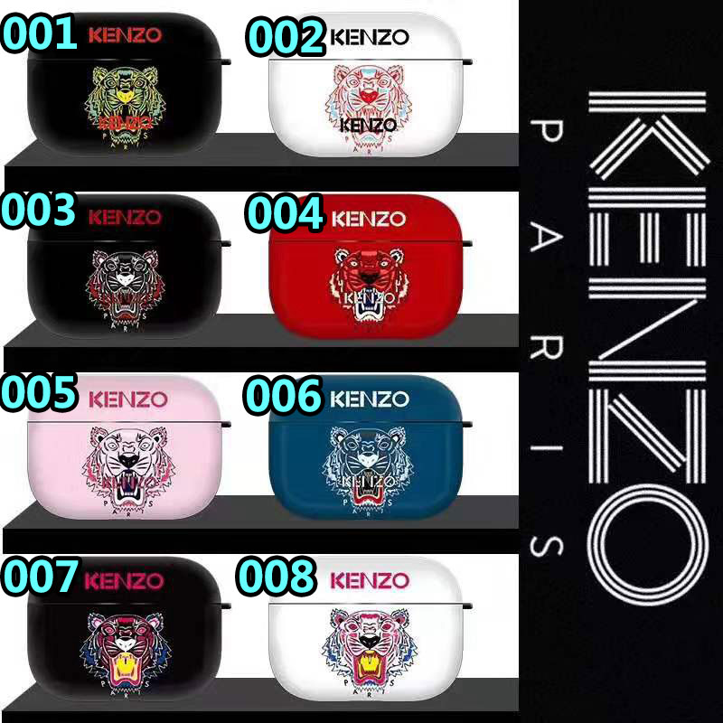 ケンゾー Airpods proケースブランド エアーポッズ収納ケース 個性虎頭