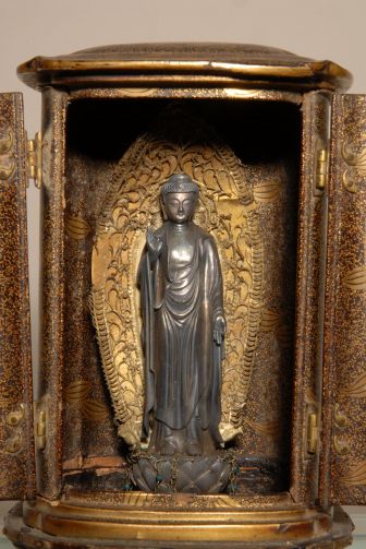 厨子入銀造阿弥陀如来像／滋賀県立琵琶湖文化館 The Museum of Shiga