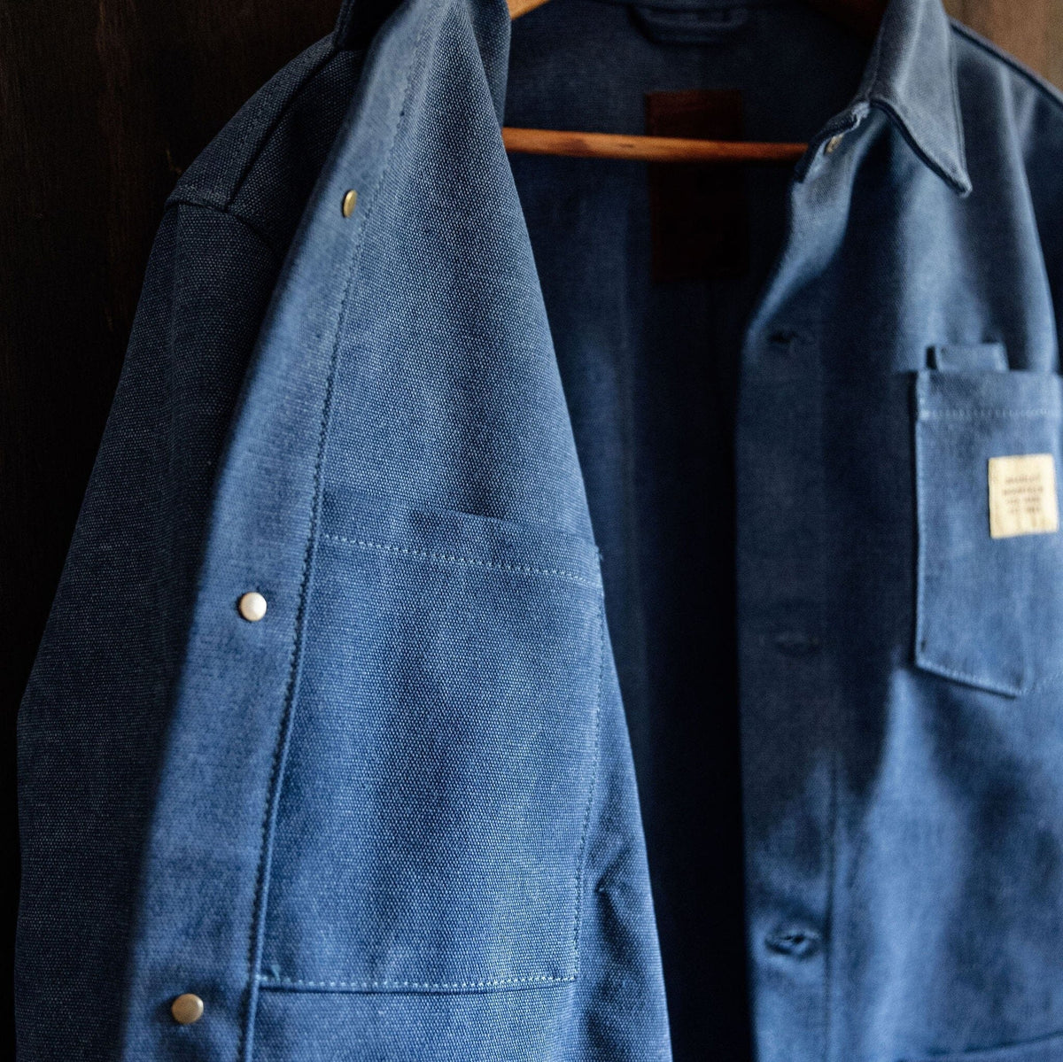 Edison Chore Coat - Stone Washed Indigo – Bradley Mountain