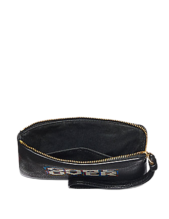 Coach Corner Zip Wristlet With Pac Man Game Over | Brixton Baker
