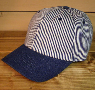 BUDDY オリジナル デニム×ヒッコリー ベースボールキャップ/BUDDY U.S.