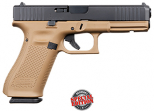 Glock G17 Gen5 Apollo Custom Davidson Dark EarthBlack 9mm Pistol