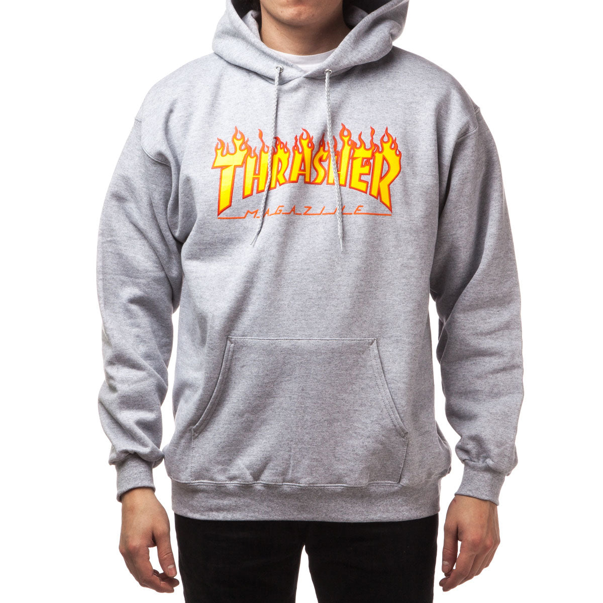 UNDERR THRASHER ロンハーマン コラボフーディ XLサイズ グレー UNDERR