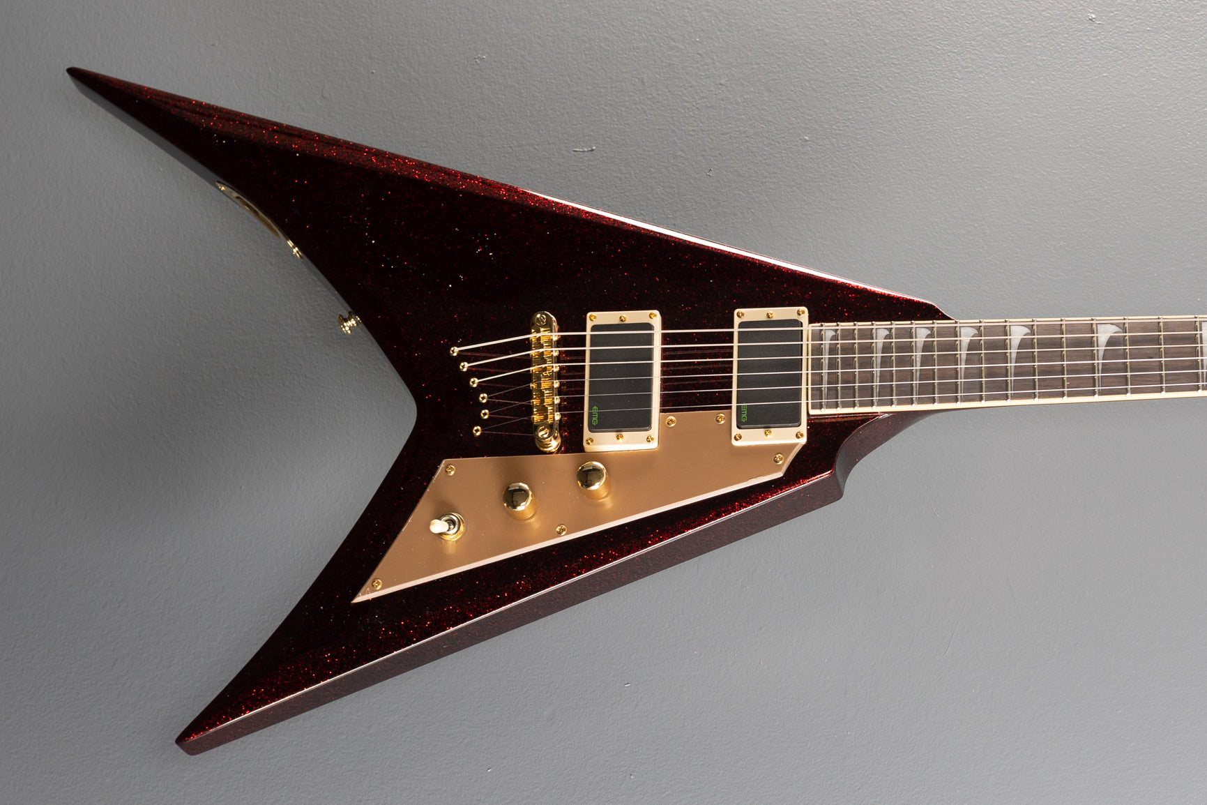 LTD Kirk Hammett KH-V - Red Sparkle – Dave's Guitar Shop