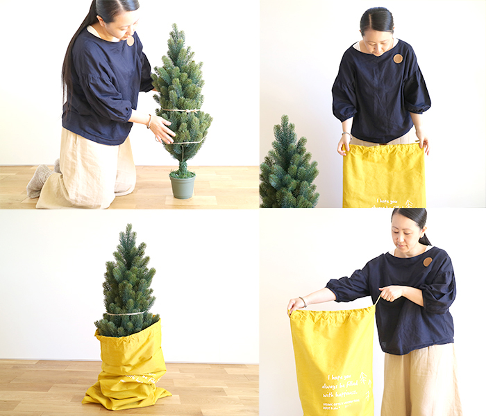 クリスマスツリー90cm用 収納袋】国産コットン使用 国内生産 RS GLOBAL