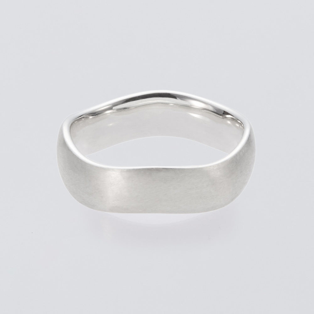 XOLO JEWELRY (ショロ) Wave Ring with Hair Line XOR119 (XOR119