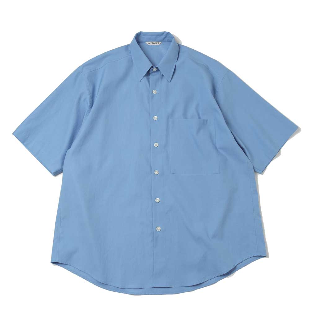 AURALEE(オーラリー)WASHED FINX TWILL BIG HALF SLEEVED SHIRT