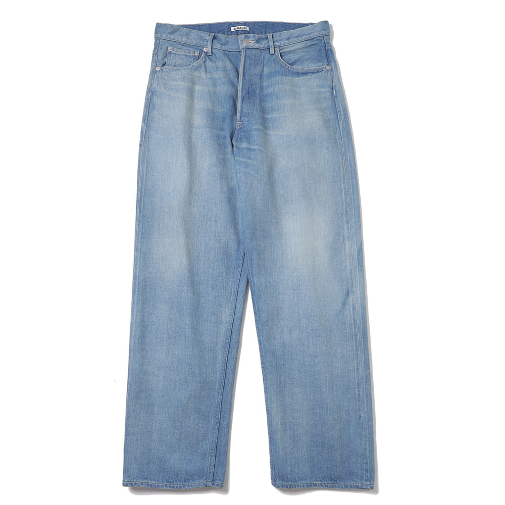 AURALEE(オーラリー)SELVEDGE FADED LIGHT DENIM WIDE PANTS A25SP03DE