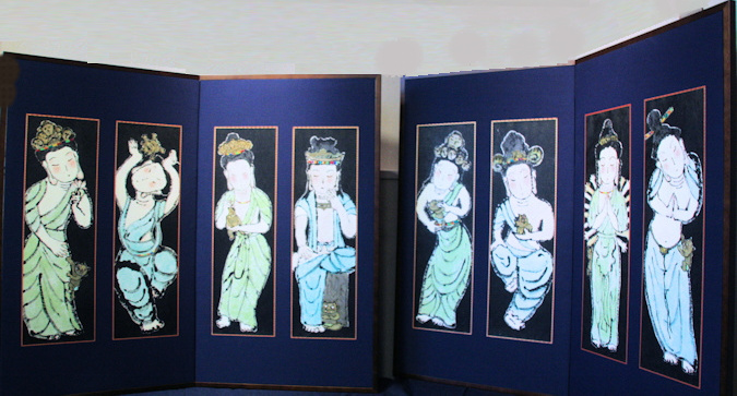 阪口真知子 鬼の絵墨彩画家 アトリエ展