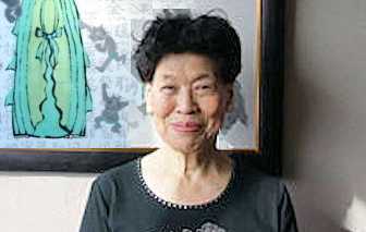 阪口真知子 鬼の絵墨彩画家 アトリエ展