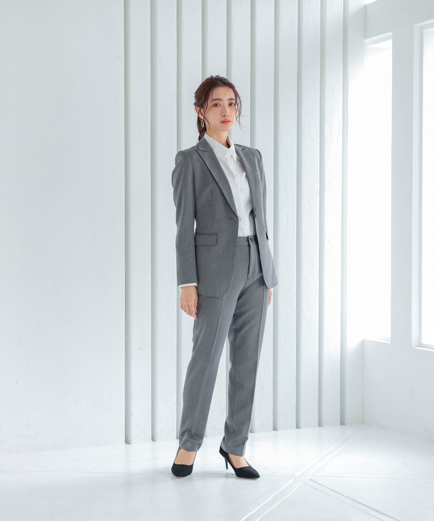 スーツ レディース 上下セット 2点セットds2060 グレー – [公式]DRESS+