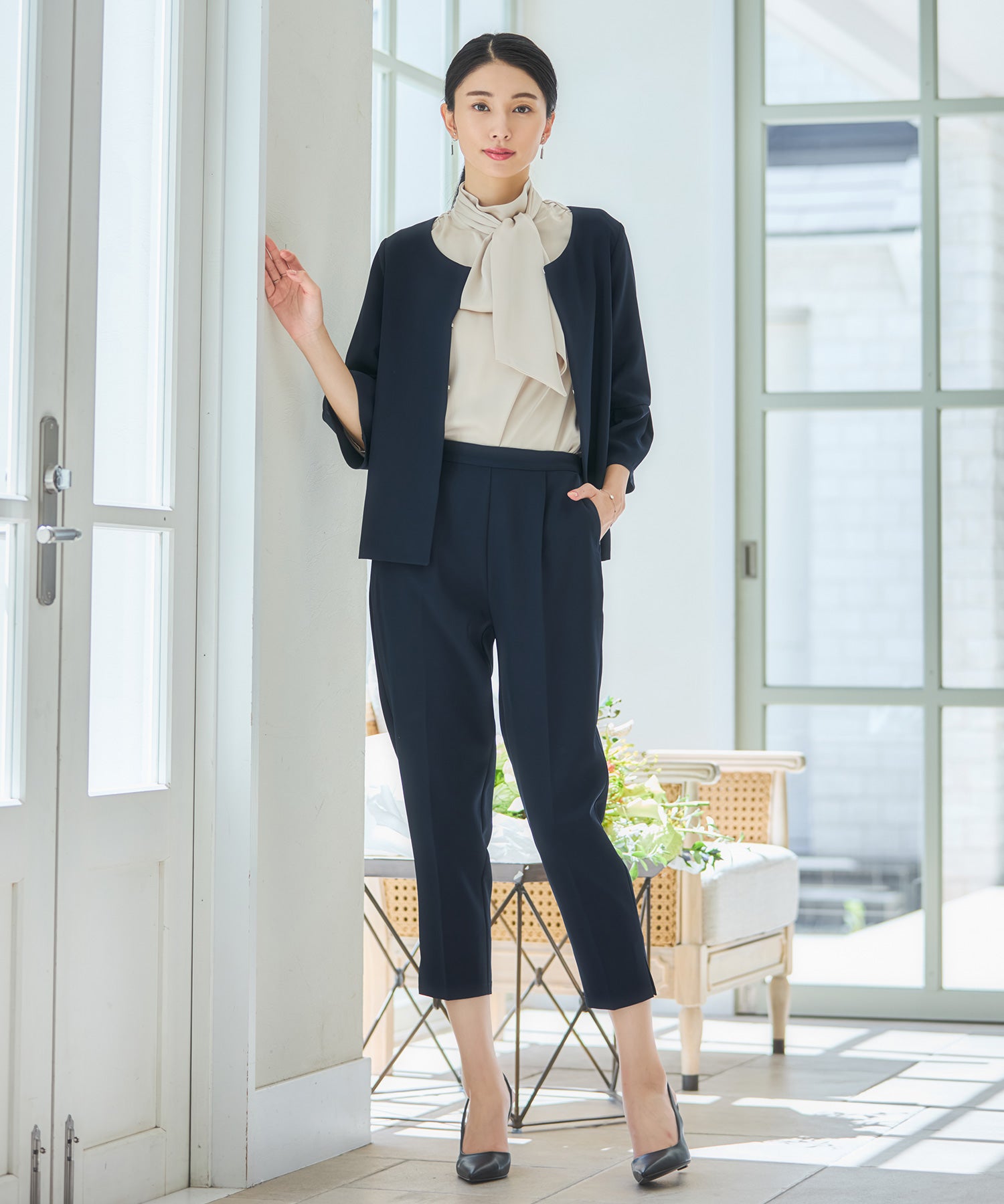 セットアップ レディーススーツ ジャケットdsz0124 ネイビー – [公式