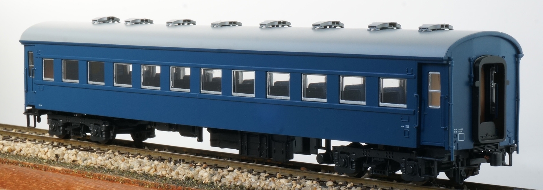鉄道部品 車輌型式プレート オハフ 46 15 五稜郭工場 昭和62年 鉄道