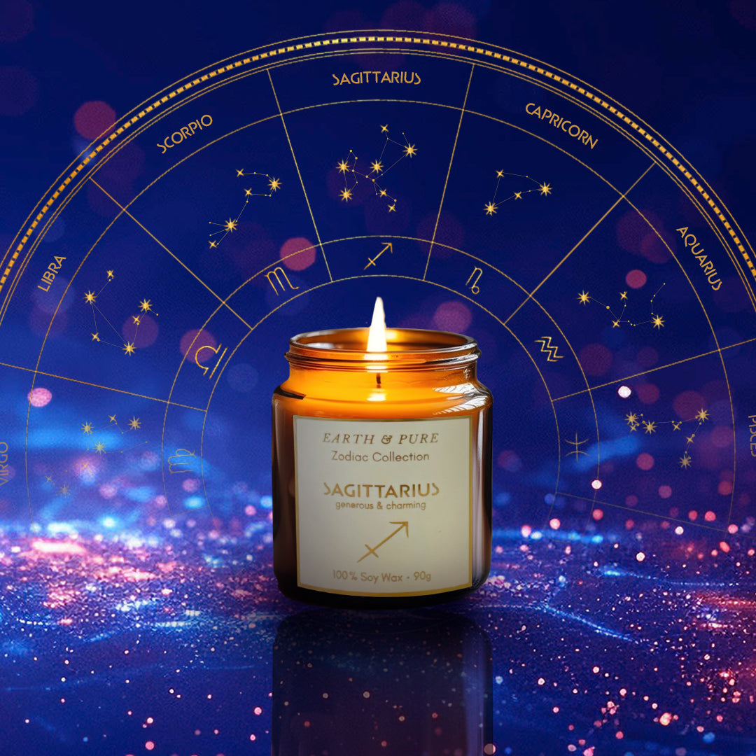 Earth & Pure｜Sagittarius - 射手座｜フレグランスキャンドル｜ソイ