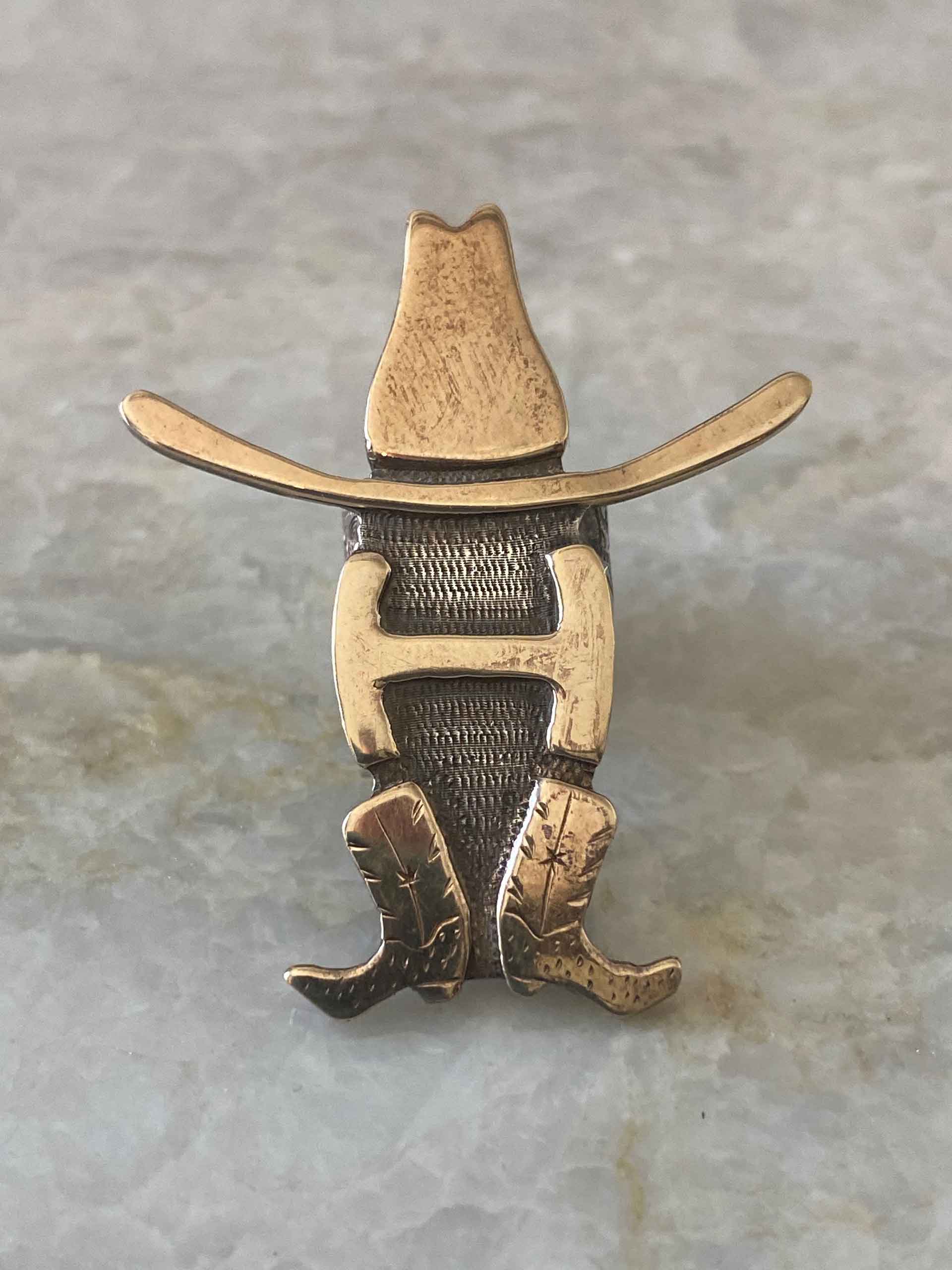 アクセサリー Edward H Bohlin Scarf Slide Indian Head Edward H