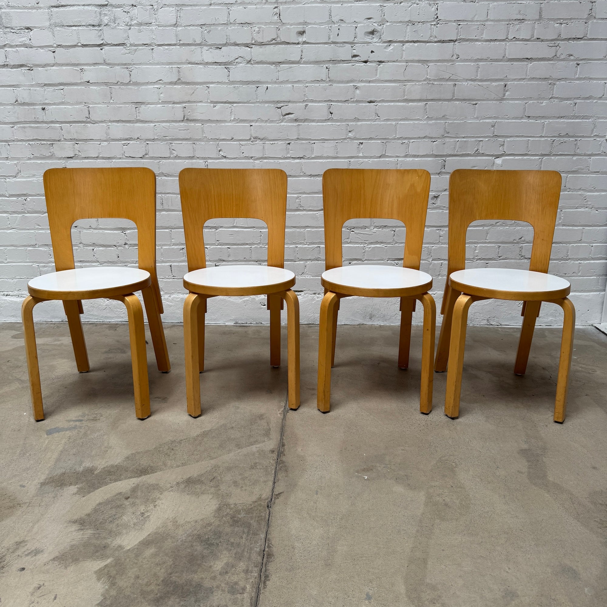 Authentic! Artek Alvar Aalto model 66 Dining Chairs – enliven mart