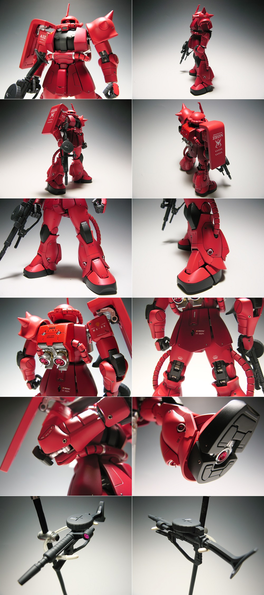 EVOLVE WORKS MG 1/100 シャア専用ザクII Ver.2.0 モノアイLED発光 PG