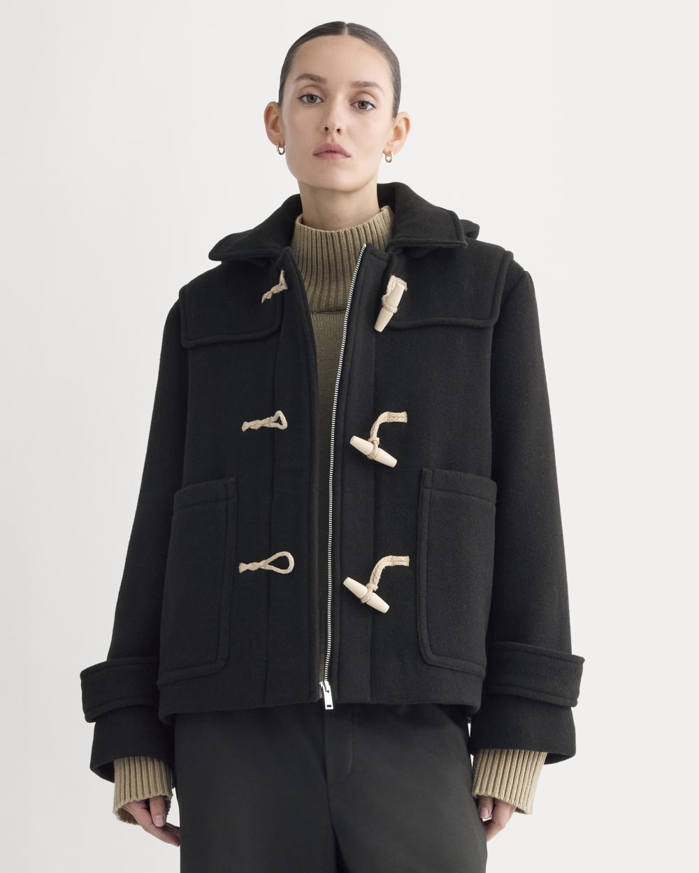 The ReWool Duffle Coat | Black – Everlane