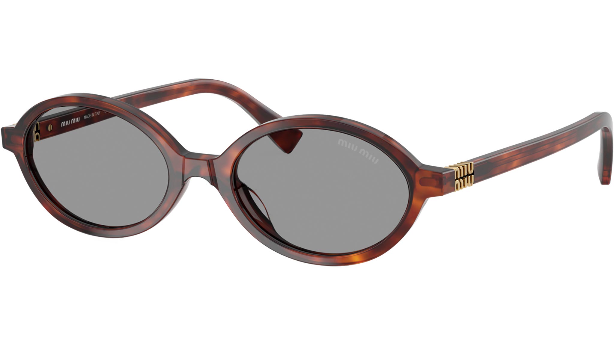 MU 04ZS Miu Miu Sunglasses 21C40O Mahogany Havana - eye-oo.com