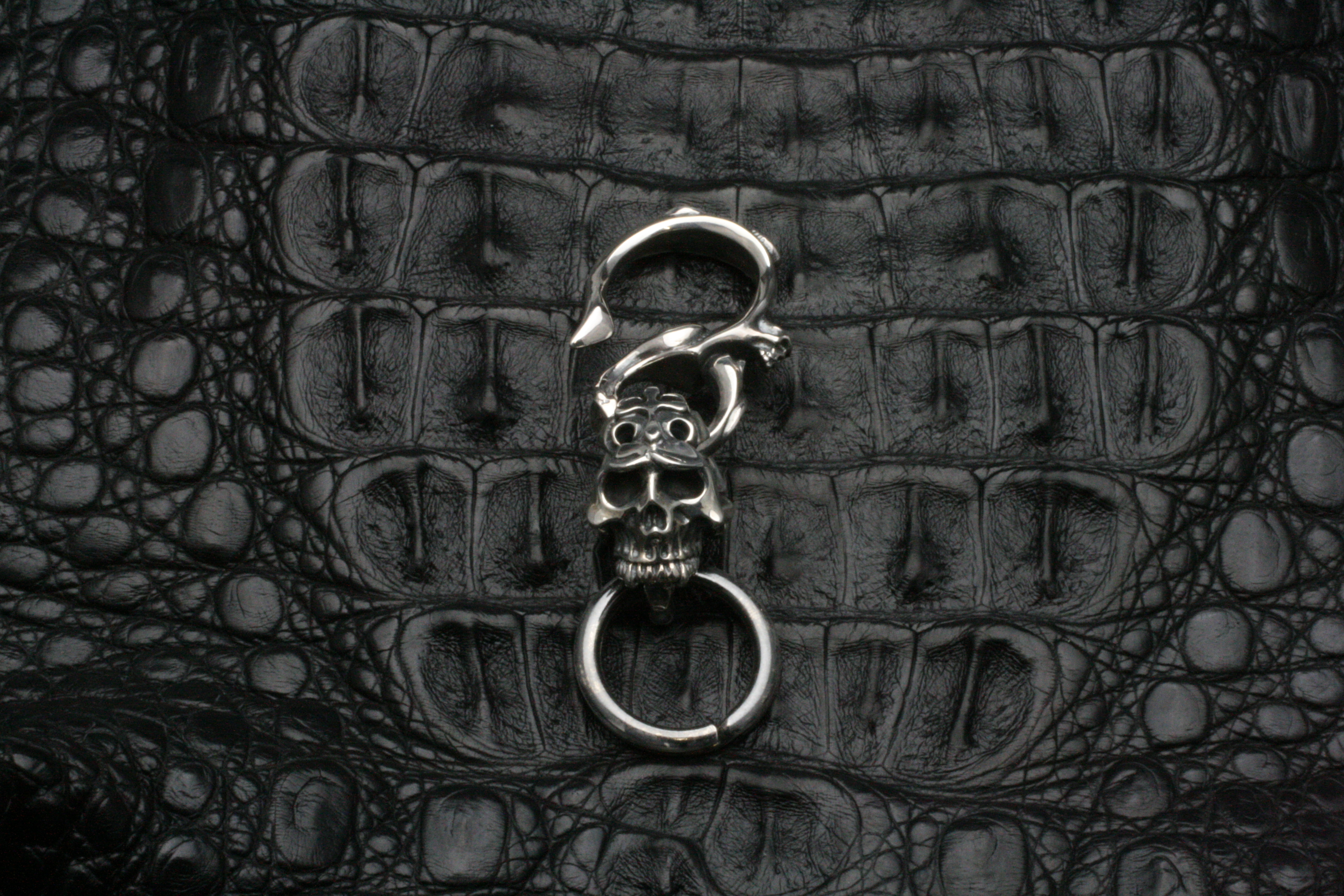 エンプティースカルキーホルダー/F.A.L（シルバーアクセサリー）